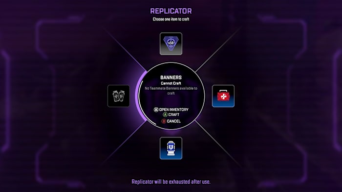 The replicators' crafting menu has been heavily pruned down in Season 20.